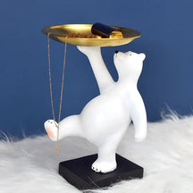 Escultura - Urso Polar com Bandeja