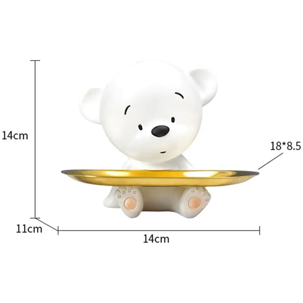 Escultura - Urso Polar com Bandeja