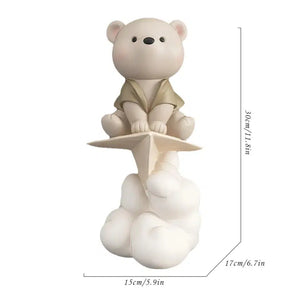 Escultura - Urso Voador-Crysalys Decor